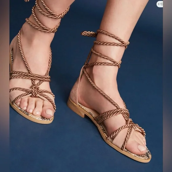 Elysess Strappy Rope Gladiator Sandals from Anthropologie - Picture 3 of 15